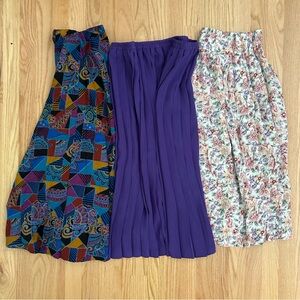 3 90’s Vintage Plus Size Skirts Size 14 16 18